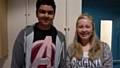 Head Boy, Azeem Faisal and Head Girl, Molly Williams 