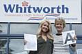 Nicola Howorth and her mum Karen celebrate her GCSE success