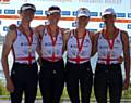 Emily Craig from University of London Boat Club and Brianna Stubbs and Eleanor Piggott both from Wallingford Rowing Club, Ruth Walczak, Hollingworth Lake Rowing Club (3rd from left)