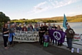 Rochdale and Littleborough Peace Group and supporters at Hollingworth Lake on Thursday evening (6 August 2015)