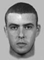 E-fit after a woman was confronted by an armed burglar when she returned home to a house on Brotherod Hall Road in Rochdale