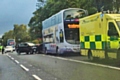 Car and bus collide in Middleton