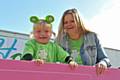 Eight-year-old Ella Chadwick with her mum Karen 
