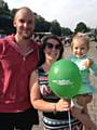 Bekki Finn with her partner Jon Pudny and their daughter Effie, 2