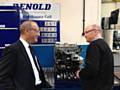 Simon Danczuk with Renold Gears Managing Director Chris Riley