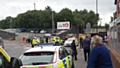 Double decker bus collided with the Milkstone Road railway bridge