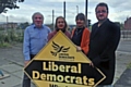 John Swarbrick, Councillor Jane Brophy, Kitt Budd and Councillor Andy Kelly