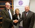 McHale and Co’s managing partner Andrew McHale welcomes Judith Dennerly and Peter Carey from Sedgwick Legal