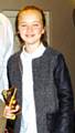 Sofia Kelly, most promising young player from the newly formed Norden Cricket Club ladies team