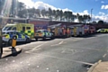 Emergency services at Rochdale Railway Station 