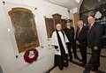 Wreath-laying at Lloyd Street police station on Thursday 10 November, with Tony Lloyd, Jim Battle and Chief Inspector Gareth Parkin