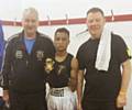 Coach Alan Bacon, Shahruf ‘The Bengal Tiger’ Ali, coach Steven Connellan