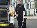 PC Phil Monagan with Luther as a puppy