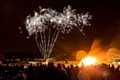 A bonfire and firework display in Littleborough 