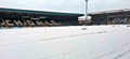 Spotland Stadium covered in snow