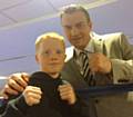 Adam Earnshaw with former WBC super-middleweight boxer Richie Woodhall