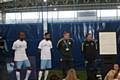 Manchester City F.C players Gael Clichy and Fabian Delph took on the role of teachers, as they held one of Hopwood Hall students’ sports classes at their world class training facilities 