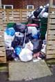 Overflowing bins at Pembroke Court