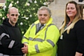 Chris Doleman, Bill Warwick and Councillor Donna Williams