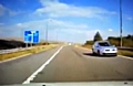 A still from the dash-recorded video. The viewpoint driver is heading the right way