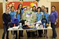 Heywood Girlguiding Senior Section with the Christmas Care Packages 