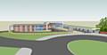 Computer generated design of the new Intermediate Care Unit at North Manchester General Hospital