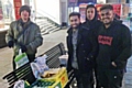 Staff from the Pavilion Indian Restaurant and Studio 2 Barbers have been out on the streets giving free food and haircuts