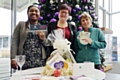 Councillor Janet Emsley (centre) with prize winners Sopphia and Deborah Booth