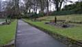 Flower beds near the tennis courts in Springfield Park