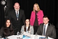 Hopwood Hall College Principal Derek O'Toole and Liz McInnes MP with students