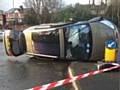 Two car collision at Manchester Road/New Barn Lane junction, Rochdale