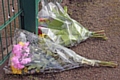 Flowers laid at the spot where Jalal Uddin died