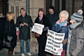 Protest outside the Town Hall