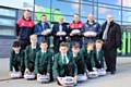 Back(l-r): James Tilley, Hornets back row, Councillor Daniel Meredith, Dr Graham Wright, CEO of Wardle Academy, Hornets coach Alan Kilshaw, Wardle coach Chris Coop and Councillor Richard Farnell, leader of Rochdale Borough Council. 

Front(l-r): Wardle pupils and rugby league players Jack Murray, Lewis Crossley-Cummings, Jack Bennatta, Sam Bennetta, Kasper Mialkowski, Aidan Schofield and Taylor Brady