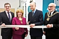 Dr Nick Ash, CEO of Source BioScience, Mayoress Cecile Biant, Sir Ranulph Fiennes and Mayor Surinder Biant