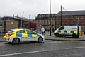 Police attending the incident in Rochdale town centre