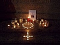 Candle light vigil for women who have suffered domestic violence