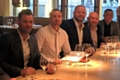 Dominic and some of his closest friends celebrating his 40th birthday: Mark Gregory, Dominic, Michael Stewart, Spencer Wood and David Brown