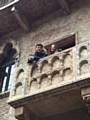 Romeo, Romeo, Whitworth Community High School students Cole Proctor and Imogen Landers on ‘Juliet’s’ balcony