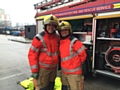 Firefighter Micky Bland and Crew Manager Emma Halsall