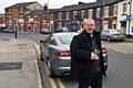 Councillor Richard Farnell illegally parked on Drake Street