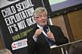 Tony Lloyd speaking at a Greater Manchester child sexual exploitation last year and includes ‘It’s Not Okay’ campaign 