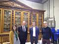 Museum Curator Sarah Hodgkinson, Rochdale MP Simon Danczuk, Link4Life Arts and Heritage Manager Tom Besford and Darren Grice, Head of Culture, Health and Participation