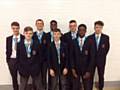 St Cuthbert's RC High School Year 10 boys’ handball team