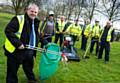 Councillor Richard Farnell and the Clean and Green Team