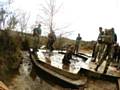 Gemma Knight in the Royal Marines' water tank