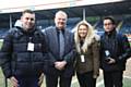 ‘Switch It Media’ team with Rochdale AFC Chairman Chris Dunphy - Joshua Lawless, Chris Dunphy, Katie Maguire and Mark Buji