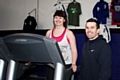 Kirsty Rigg starts her program with personal trainer Andy Lavery at the Full Contact Performance Centre	