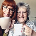 Carly Radoslav with her mum, Sue Haslam