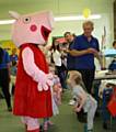 Daisy and Peppa Pig at The School House Nursery Summer Fair 